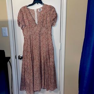 Princess Polly pink and white floral dress • US size 12